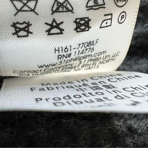 3.1 Philip Lim Metallic Peplum sweater top 17828 - Picture 8 of 8